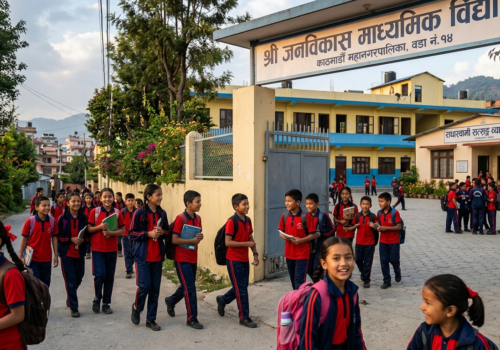महानगरको समन्वयमा होल्डिङ सेन्टरका ५२ जना विद्यार्थी स्कुल जान थाले